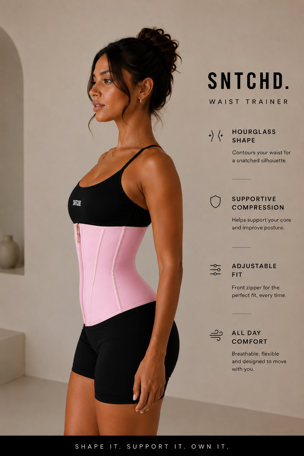SNTCHD.Blush Sculpt Waist Trainer