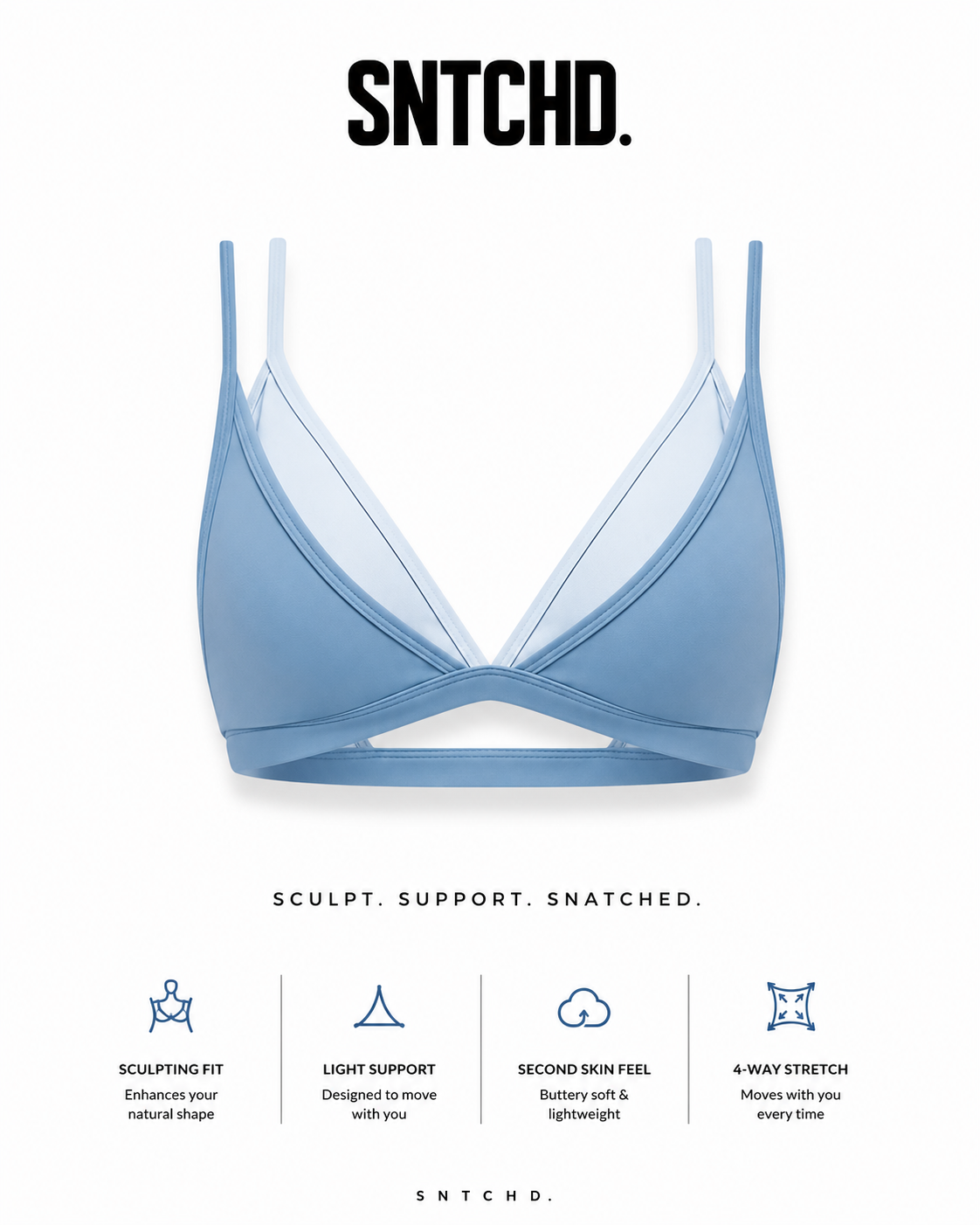 SNTCHD. Blue Haze Layered Sculpt Set