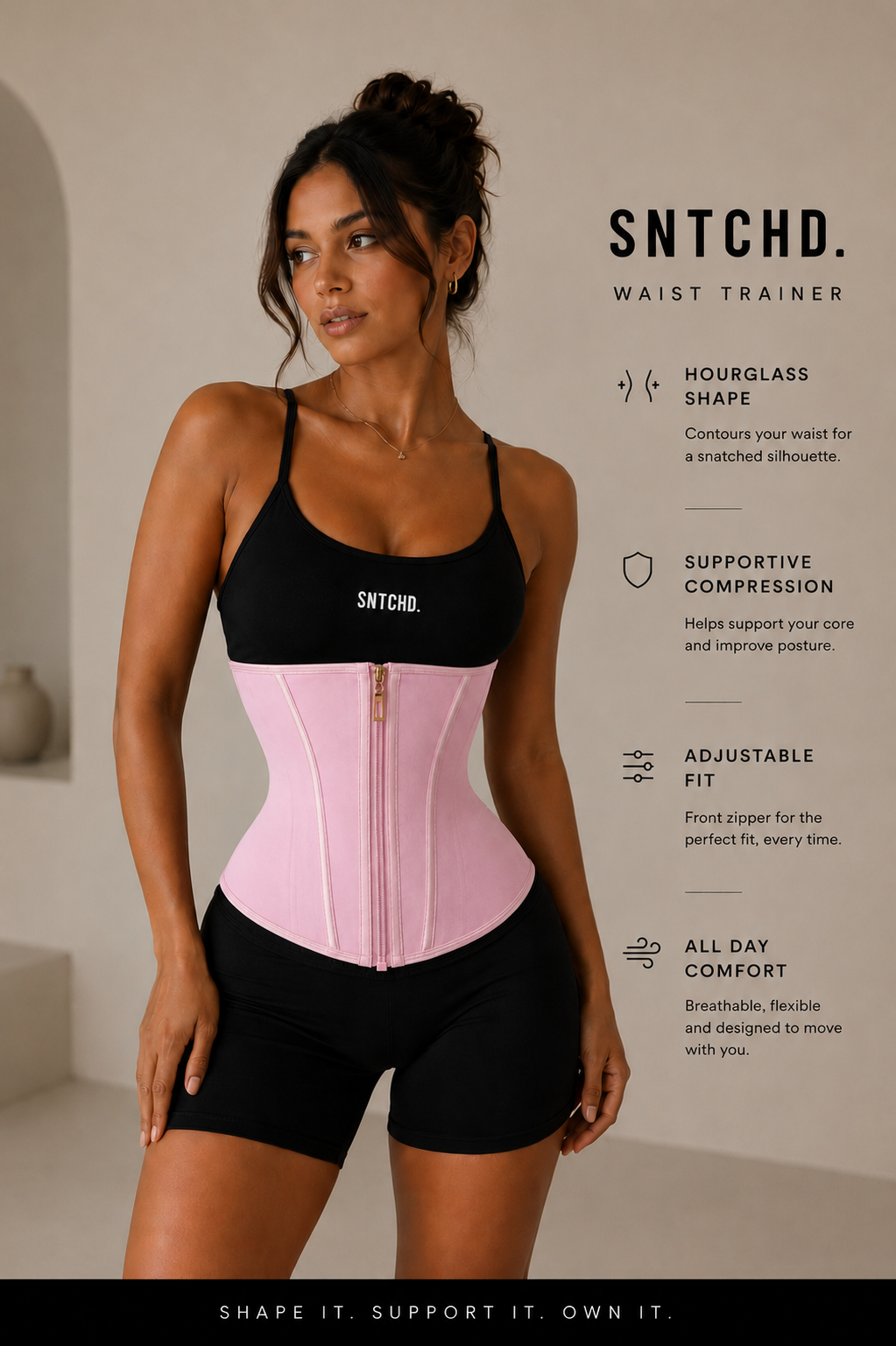 SNTCHD.Blush Sculpt Waist Trainer