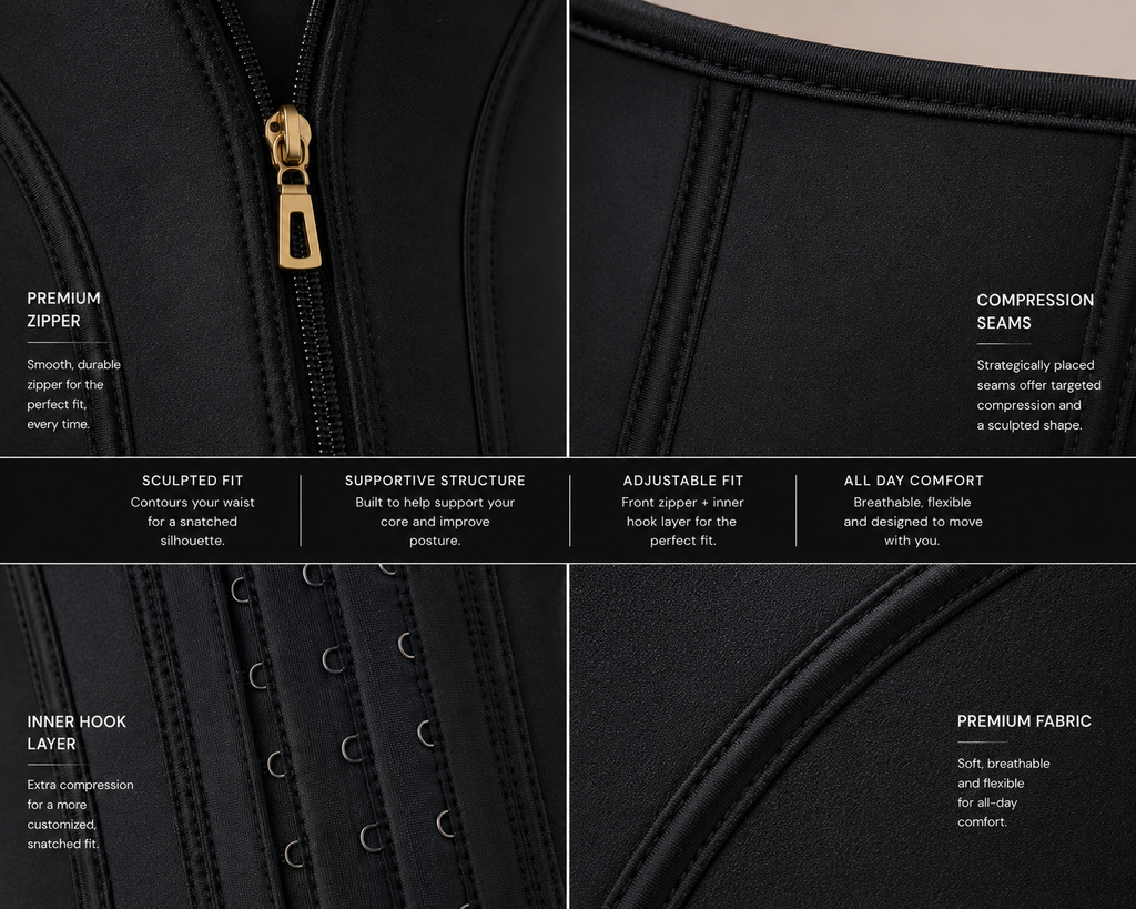 SNTCHD. Noir Sculpt Waist Trainer