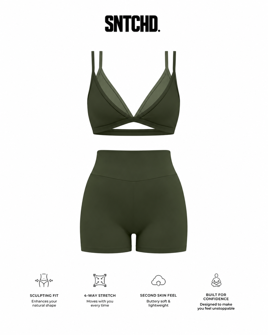 SNTCHD. Matcha Muse Layered Sculpt Set