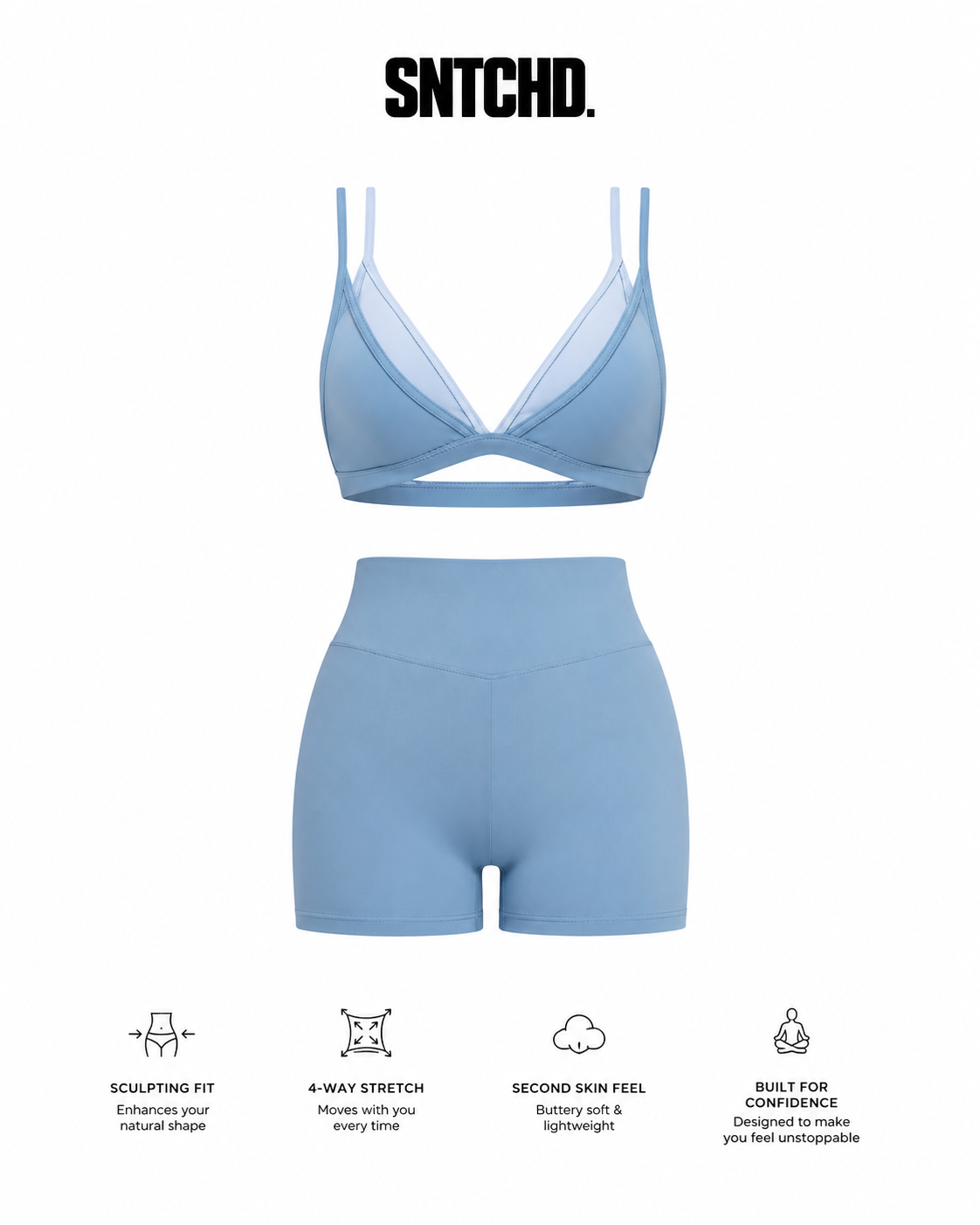 SNTCHD. Blue Haze Layered Sculpt Set