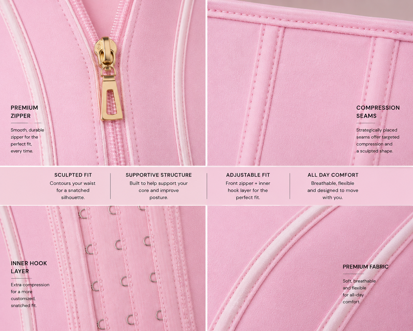 SNTCHD.Blush Sculpt Waist Trainer